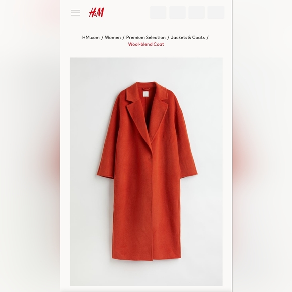 H&M Premium wool coat - Picture 1 of 3